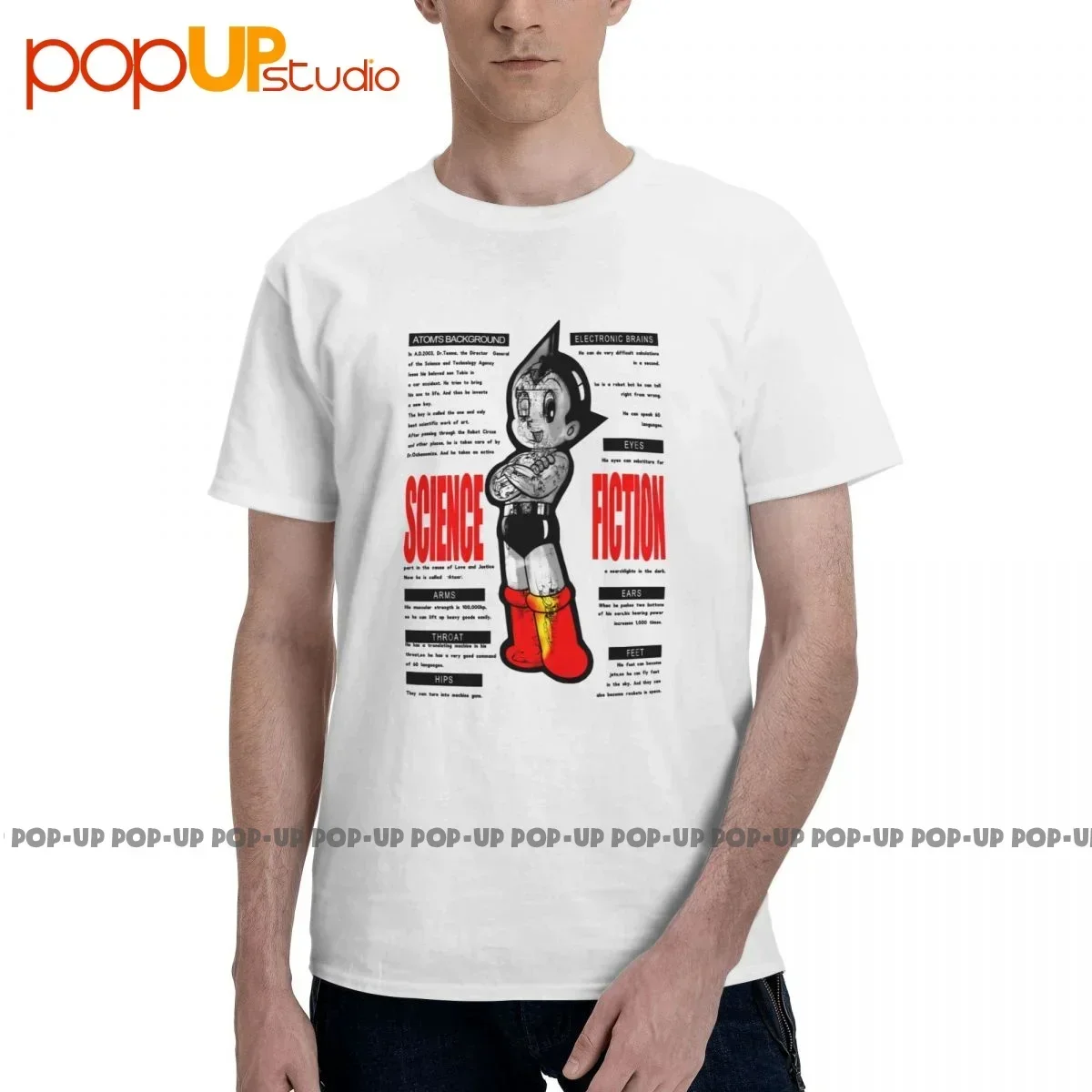 3D Printing Hologram - Camiseta Top Evintage Astro Boy Mighty