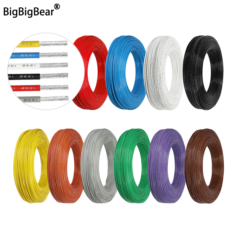 3D Printer Cable Chain - 2/5/10m UL1332 PTFE Fio de alta