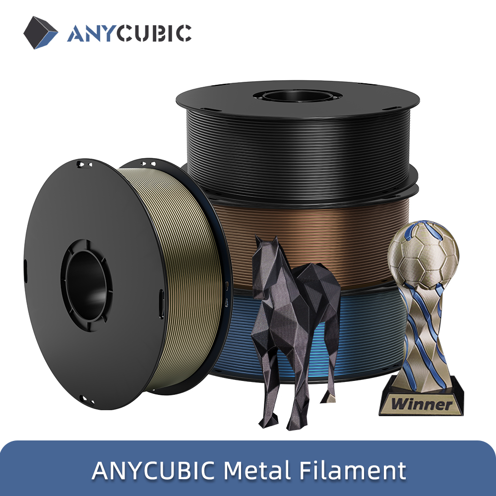 Pla Filament 1.75Mm - ANYCUBIC Filamento Metálico de 4kg/1kg com
