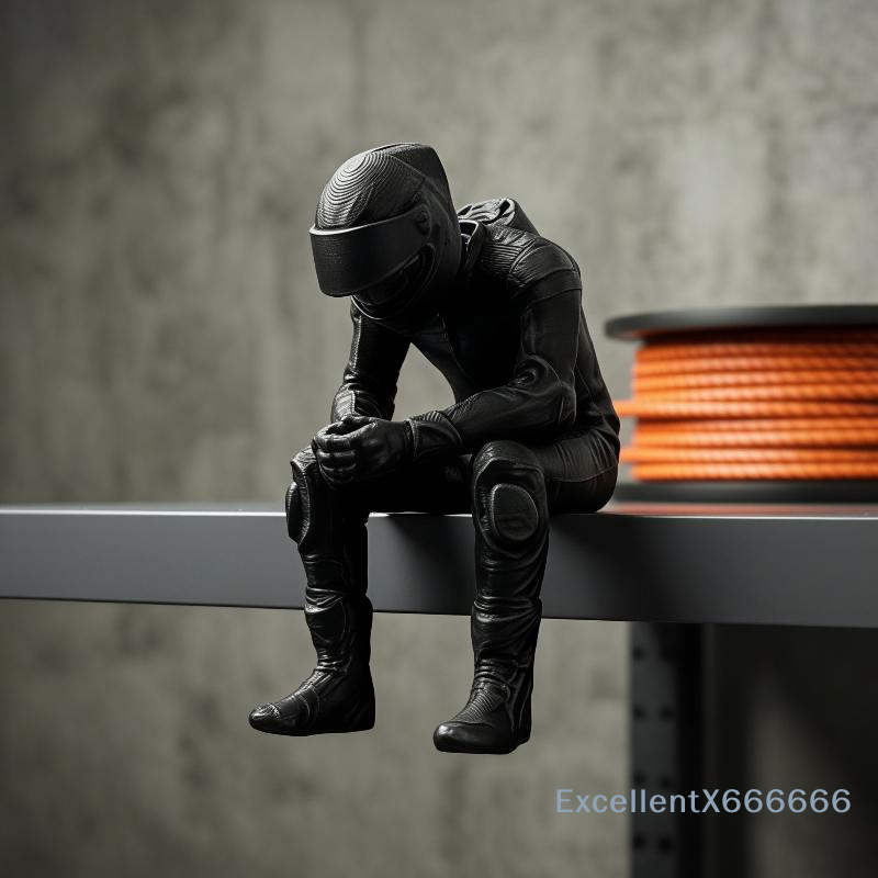 3D Printing Office Setup - Miniatura Criativa Estilo Corrida Impressa em
