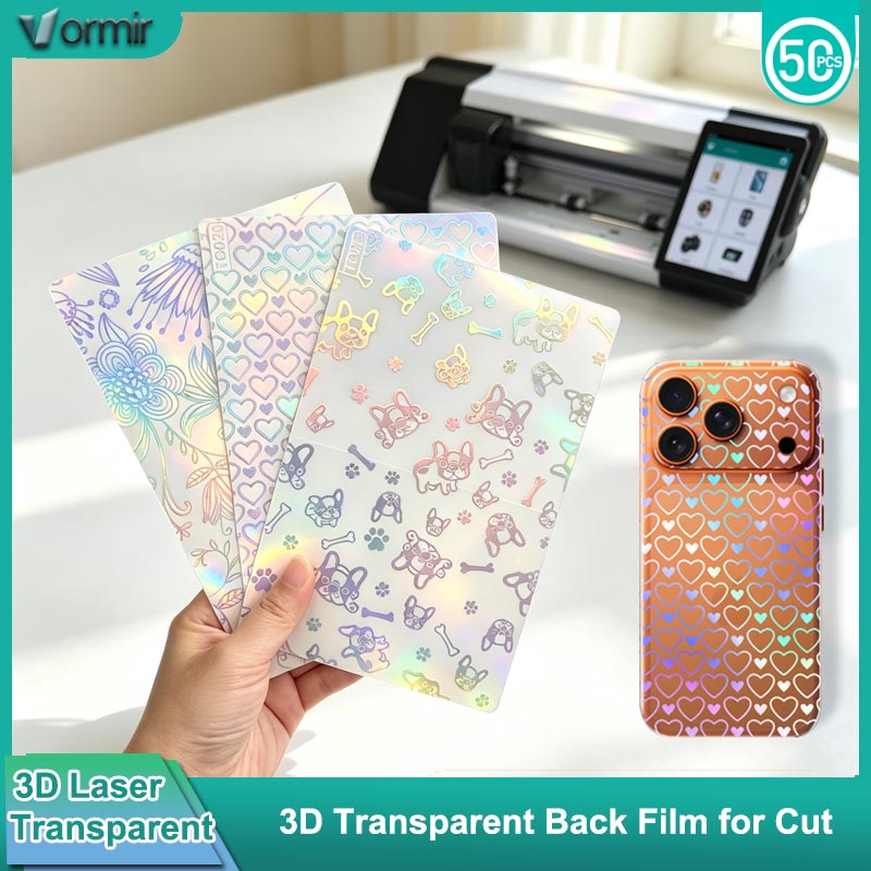 3D Printing Laser Cutting - VORMIR 50 peças Adesivos Transparentes 3D