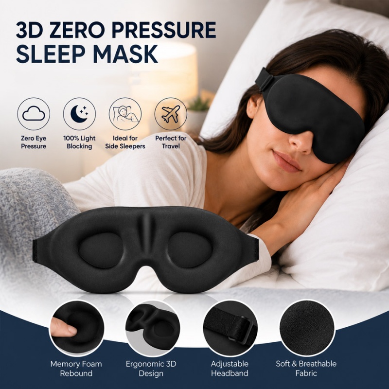 3D Printing Mask - Máscara de olhos 3D para dormir,