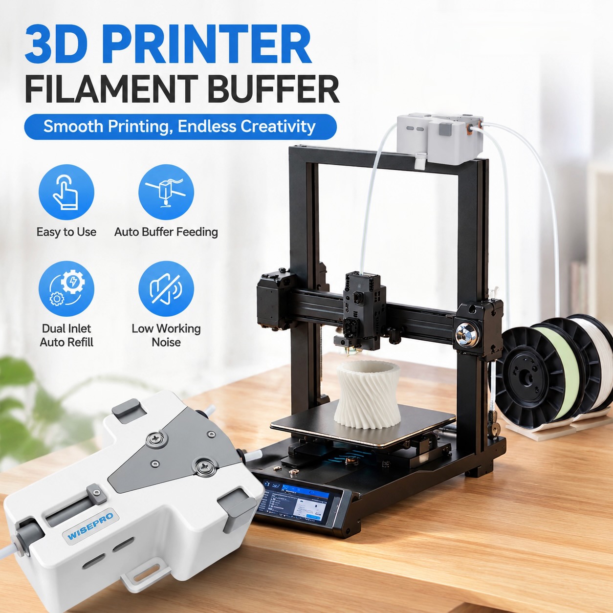 Pla Filament 1.75Mm - Filamento para Impressora 3D WISEPRO Tangent