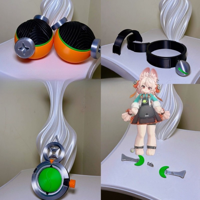 Zhao cosplay jogo zenless zona - 3D Printing Zone avaliação e preço