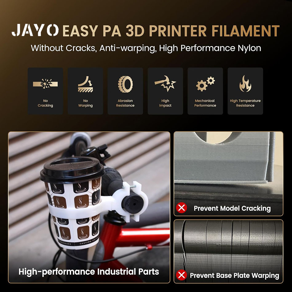 Jayo fácil filamento pa 1.75mm - 3D Printing Fdm avaliação e preço