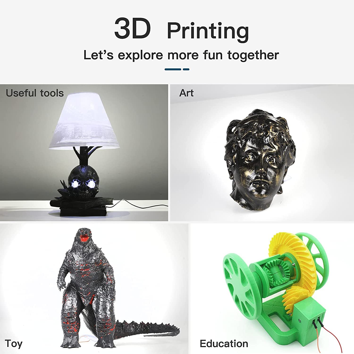 Filamento PLA Creality 3D 1kg  - 3D Printing Fdm avaliação e preço