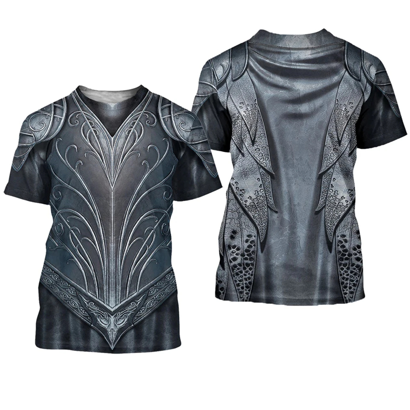 Camiseta gráfica dos Cavaleiro - 3D Printing Knight Armor avaliação e preço