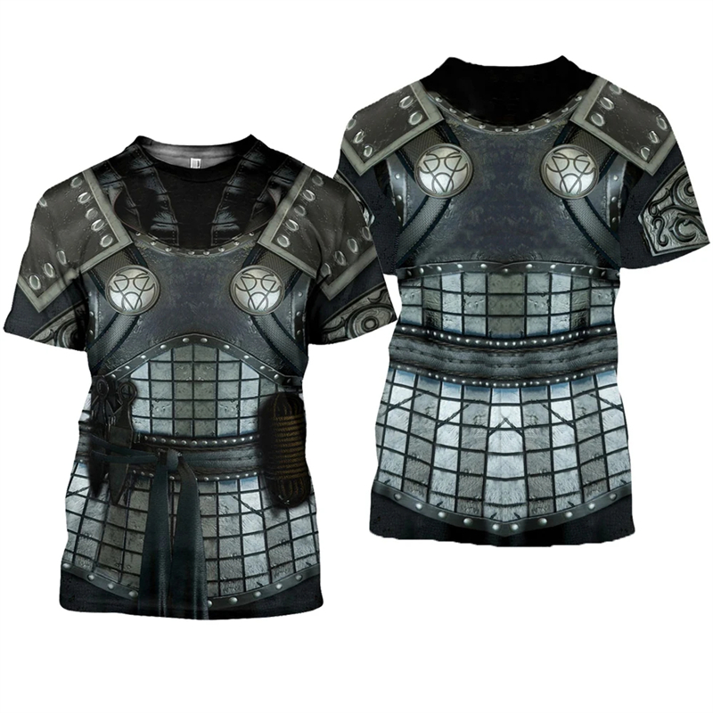 Camiseta gráfica dos Cavaleiro - 3D Printing Knight Armor avaliação e preço