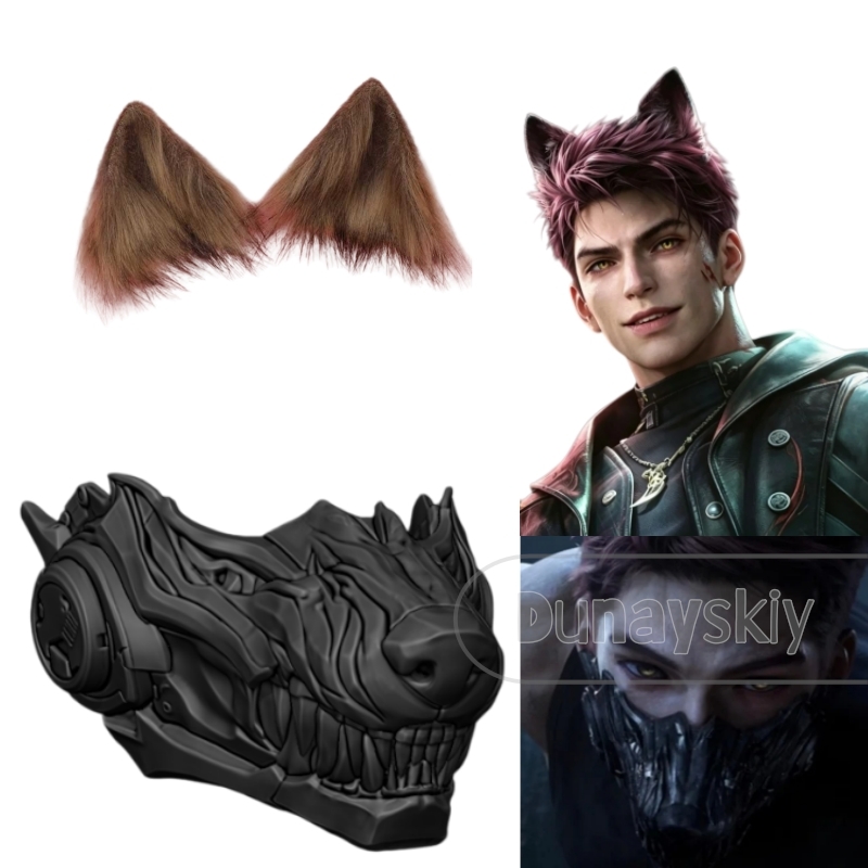 Máscara de Cosplay Valko Wolf  - 3D Printing Mask avaliação e preço