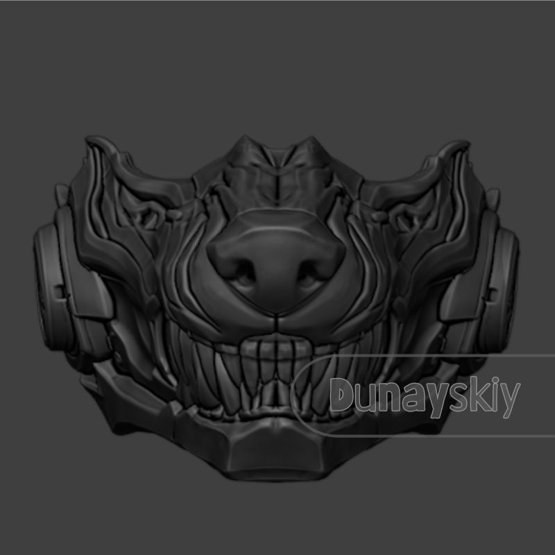 Máscara de Cosplay Valko Wolf  - 3D Printing Mask avaliação e preço