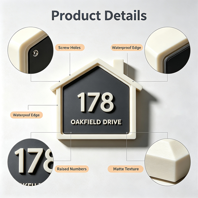 Placa de número de casa impres - 3D Printing House avaliação e preço
