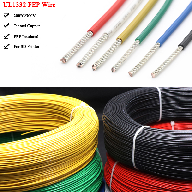 2/5/10m UL1332 PTFE Fio de alt - 3D Printer Cable Chain avaliação e preço