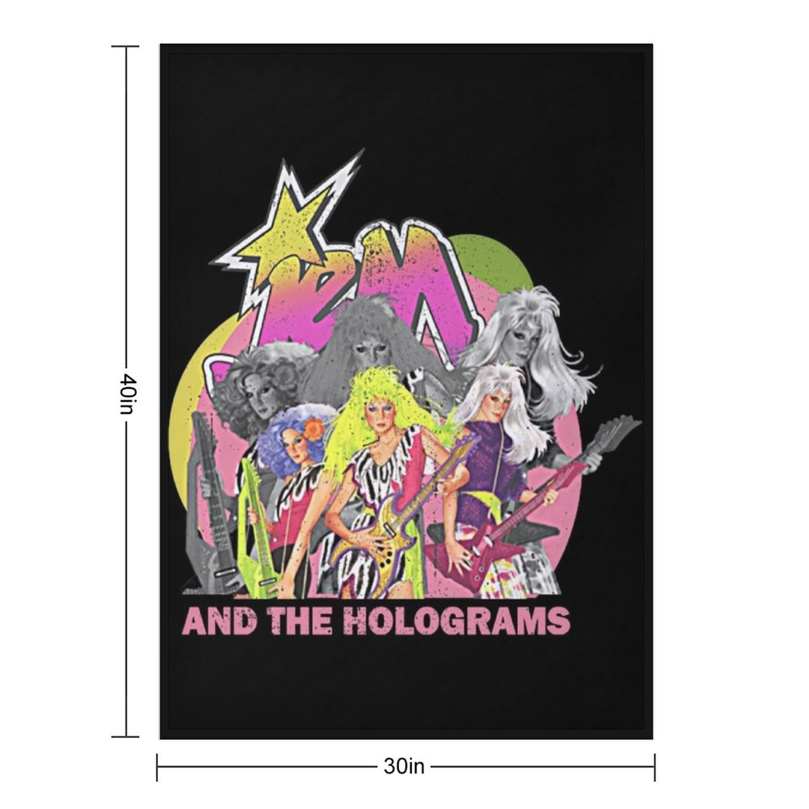 Cobertor Jem Retro e os Hologr - 3D Printing Hologram avaliação e preço