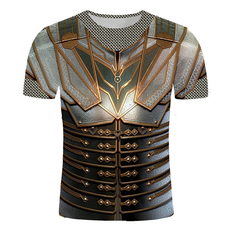 Camiseta Masculina Estampada e - 3D Printing Knight Armor avaliação e preço
