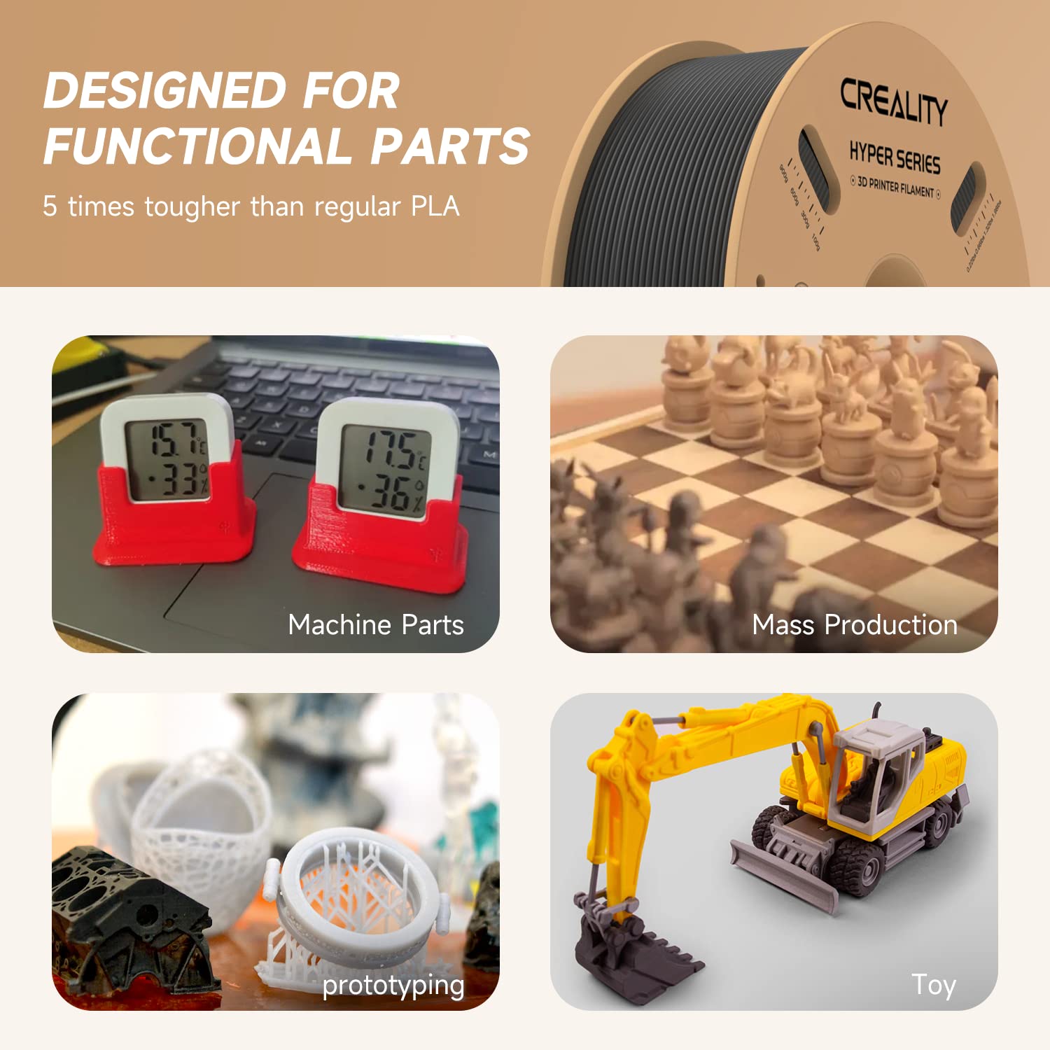 Filamento CREALITY Hyper PLA 1 - 3D Printing Fdm avaliação e preço