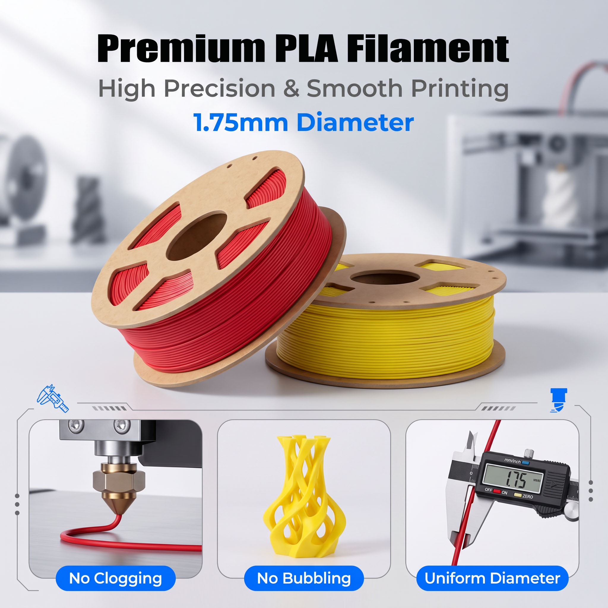 Filamento PLA de 4 Cores 1.75m - Pla Filament 1.75Mm avaliação e preço