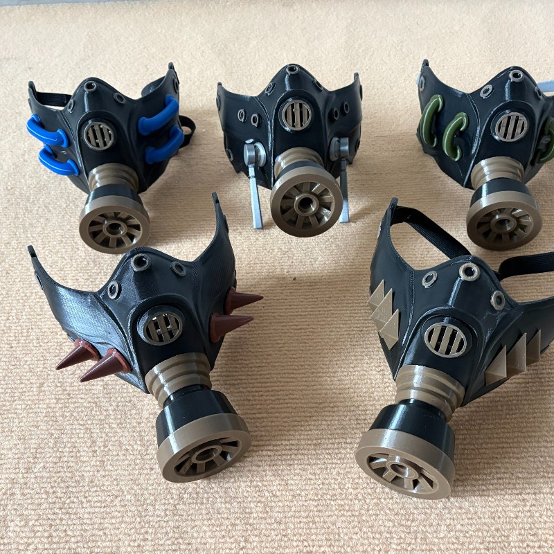 Máscara de Gás Preta 3D Impres - 3D Printing Mask avaliação e preço