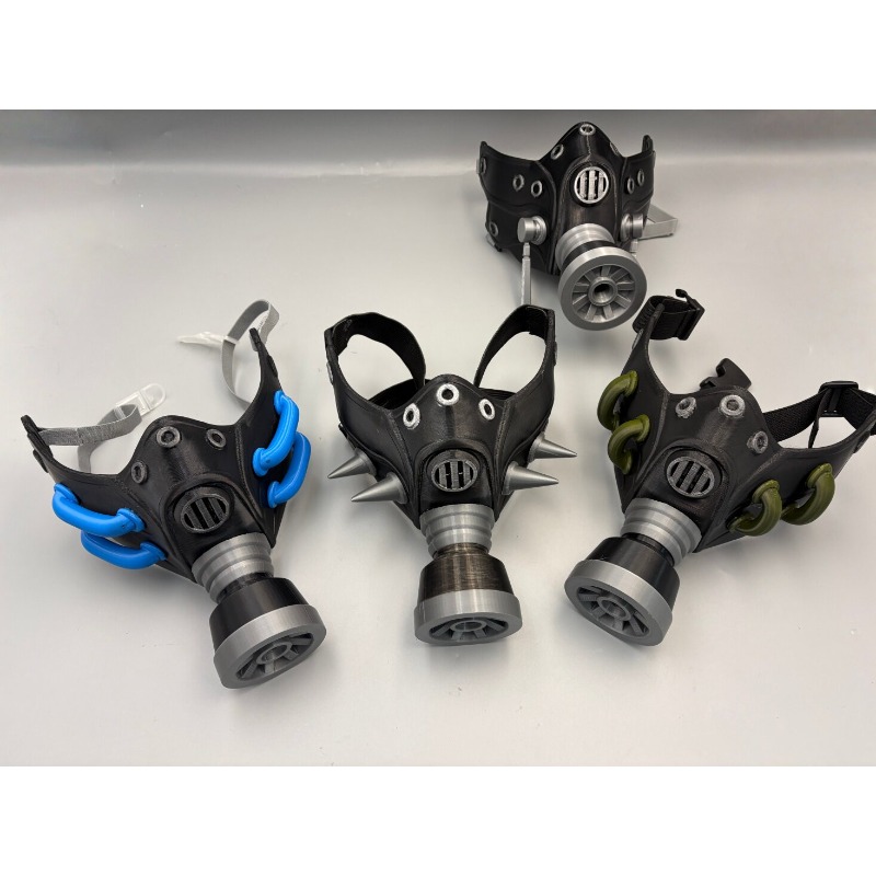 Máscara de Gás Preta 3D Impres - 3D Printing Mask avaliação e preço
