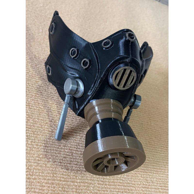 Máscara de Gás Preta 3D Impres - 3D Printing Mask avaliação e preço