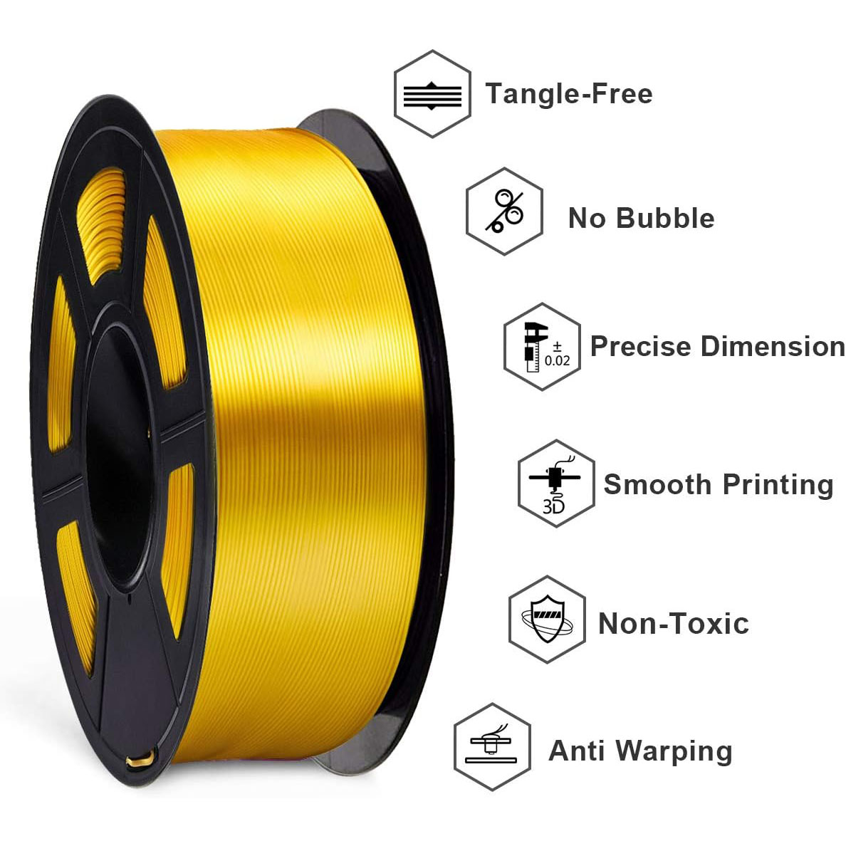 Filamento PLA Silk Gold para I - 3D Printing Fdm avaliação e preço